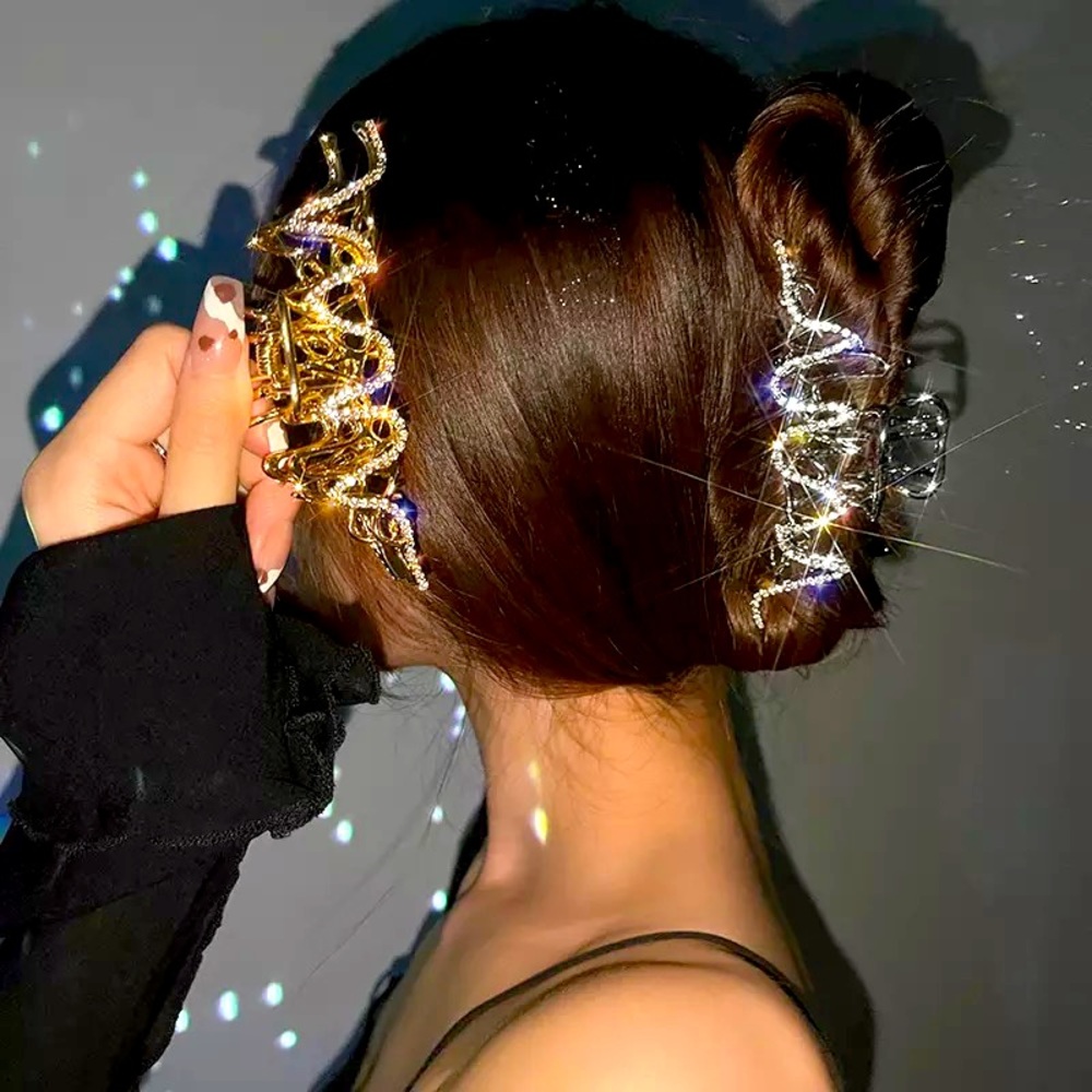 New Rhinestone Shark Clip Hair Accessories